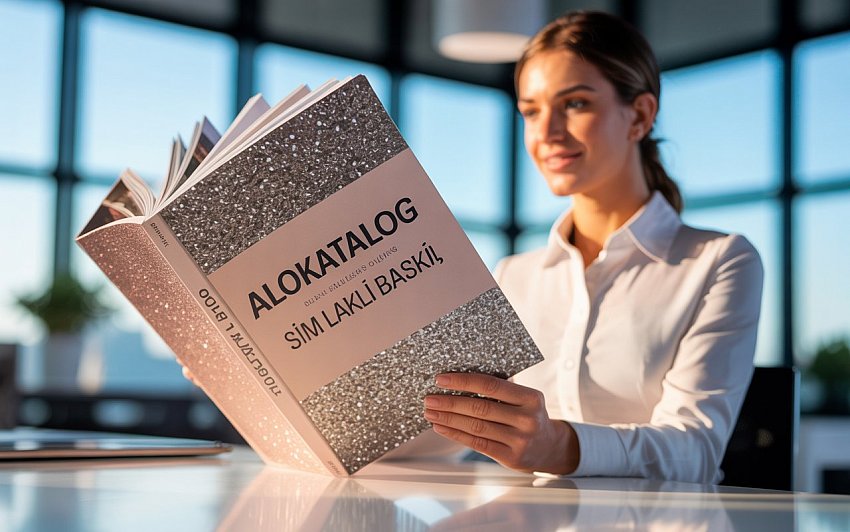 ✨ Simli Laklı Katalog Baskı Hizmeti